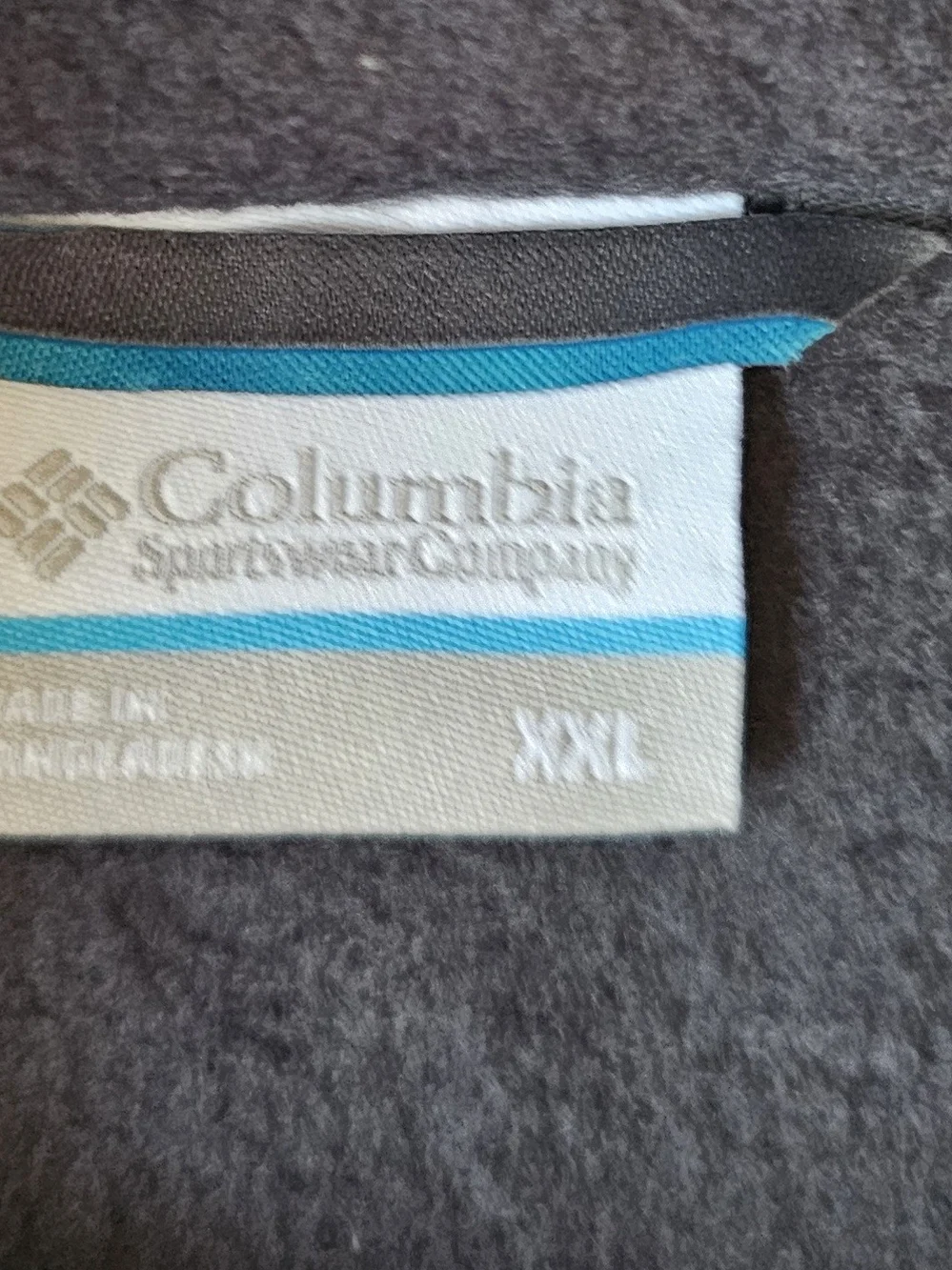 Columbia Men’s Two-Tone Gray Zip Front Fleece Jacket
